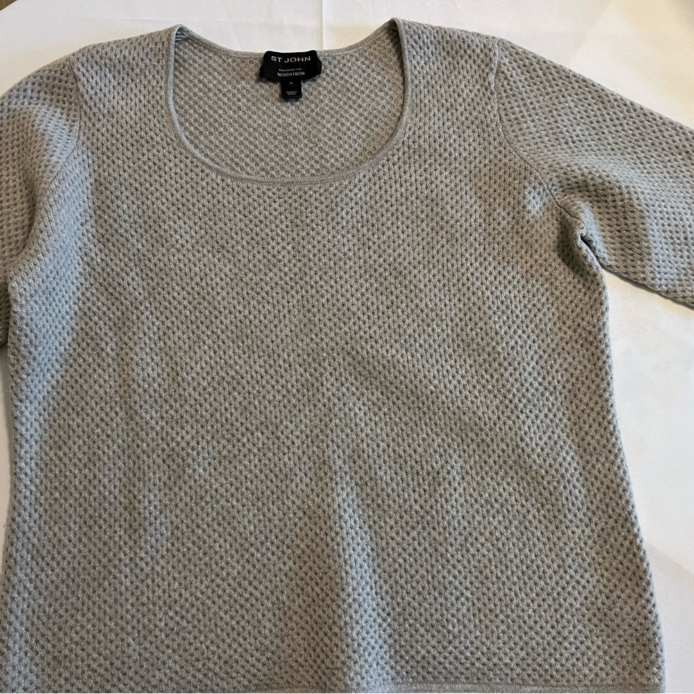 St John made exclusively for Nordstroms Grey sweater